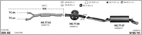 553000122 IMASAF Exhaust System Exhaust System