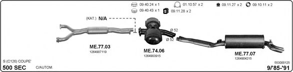 553000125 IMASAF Exhaust System