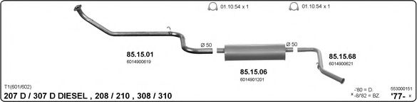 553000151 IMASAF Exhaust System