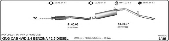 558000012 IMASAF Exhaust System
