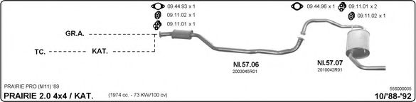 558000035 IMASAF Exhaust System