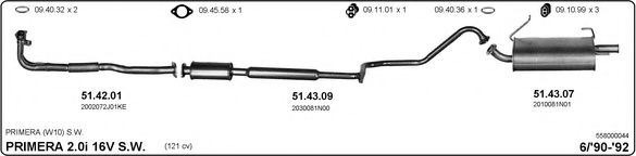558000044 IMASAF Exhaust System