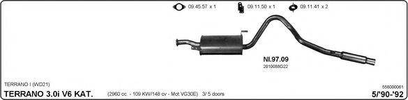 558000061 IMASAF Exhaust System Exhaust System