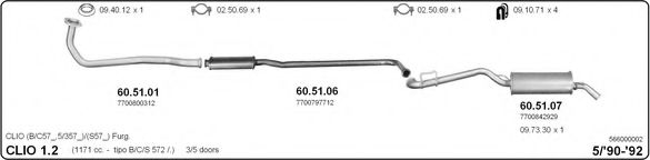 566000002 IMASAF Exhaust System Exhaust System