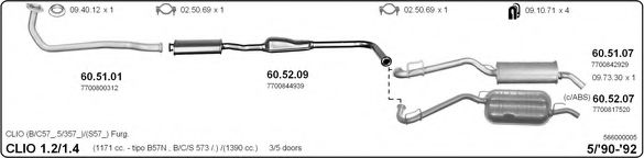 566000005 IMASAF Exhaust System