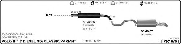 587000309 IMASAF Exhaust System