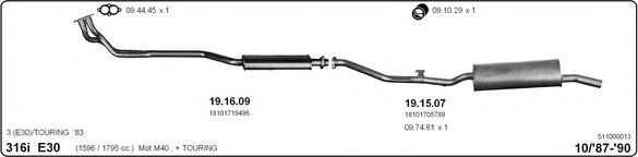 511000013 IMASAF Exhaust System