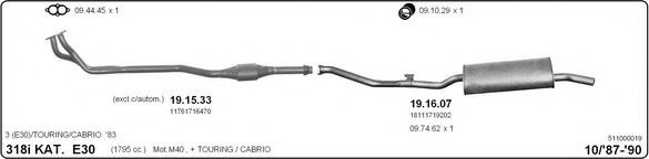 511000019 IMASAF Exhaust System
