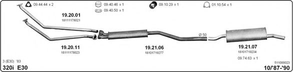 511000023 IMASAF Exhaust System