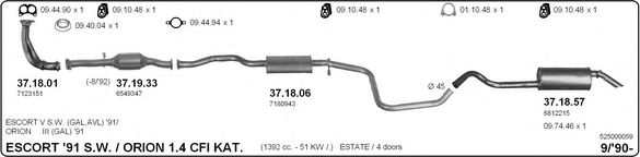 525000059 IMASAF Exhaust System