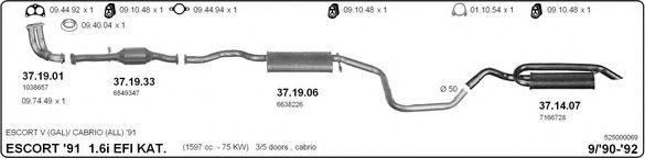 525000069 IMASAF Exhaust System