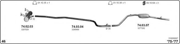 516000007 IMASAF Exhaust System