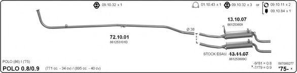 587000277 IMASAF Exhaust System