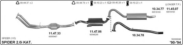 502000049 IMASAF Exhaust System Exhaust System
