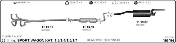 502000090 IMASAF Exhaust System
