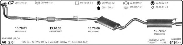 504000150 imasaf Exhaust System Exhaust System