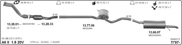 504000175 IMASAF Exhaust System Exhaust System