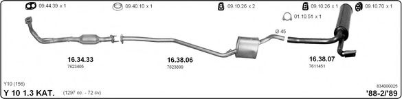 834000025 IMASAF Exhaust System