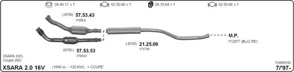 514000192 IMASAF Exhaust System