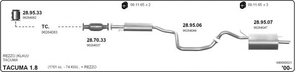 649000021 IMASAF Exhaust System Exhaust System