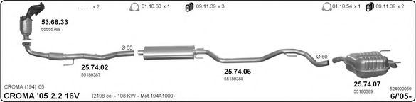 524000059 IMASAF Exhaust System