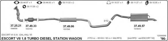 525000066 IMASAF Exhaust System