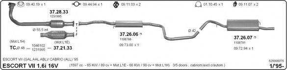 525000075 IMASAF Exhaust System