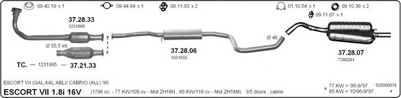 525000078 IMASAF Exhaust System