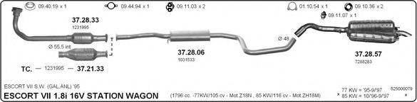 525000079 IMASAF Exhaust System Exhaust System