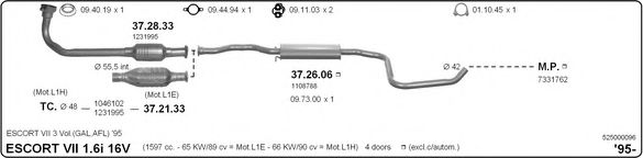 525000096 IMASAF Exhaust System
