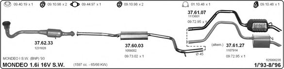 525000235 IMASAF Exhaust System
