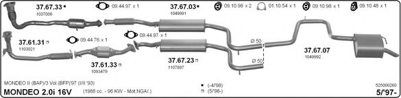 525000260 IMASAF Exhaust System