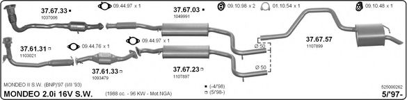 525000262 IMASAF Exhaust System