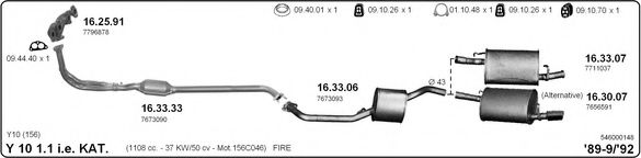 546000148 IMASAF Exhaust System Exhaust System