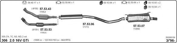 563000158 IMASAF Exhaust System