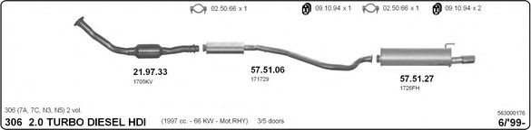 563000176 IMASAF Exhaust System Exhaust System