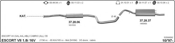 525000092 IMASAF Exhaust System Exhaust System
