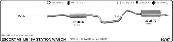 525000103 IMASAF Exhaust System Exhaust System