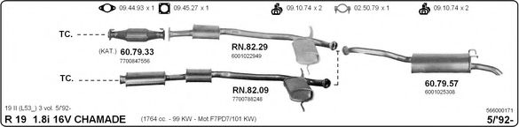 566000171 IMASAF Exhaust System Exhaust System