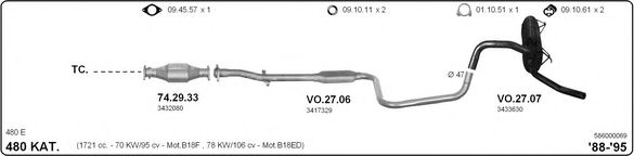 586000069 IMASAF Exhaust System