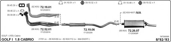 587000066 IMASAF Exhaust System