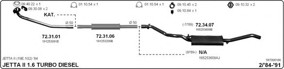 587000186 IMASAF Exhaust System