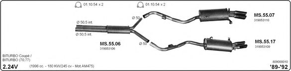 809000010 IMASAF Exhaust System