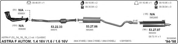 561000045 IMASAF Exhaust System