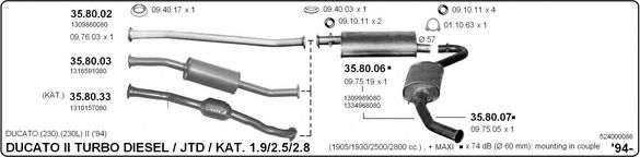 524000086 IMASAF Exhaust System