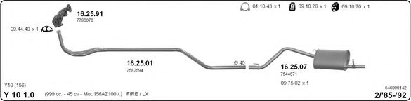 546000142 IMASAF Exhaust System