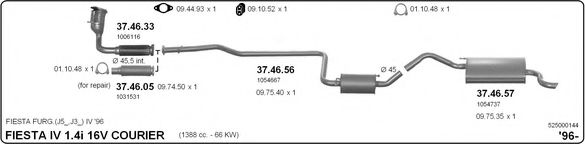 525000144 IMASAF Exhaust System