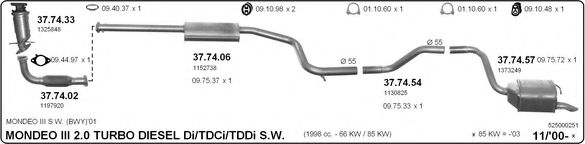 525000251 IMASAF Exhaust System