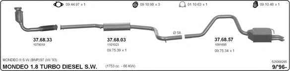 525000265 IMASAF Exhaust System Exhaust System