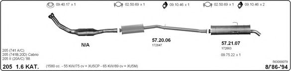 563000079 IMASAF Exhaust System